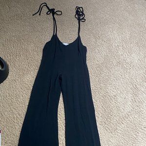 Don't Ask Why black pant jumpsuit with ties